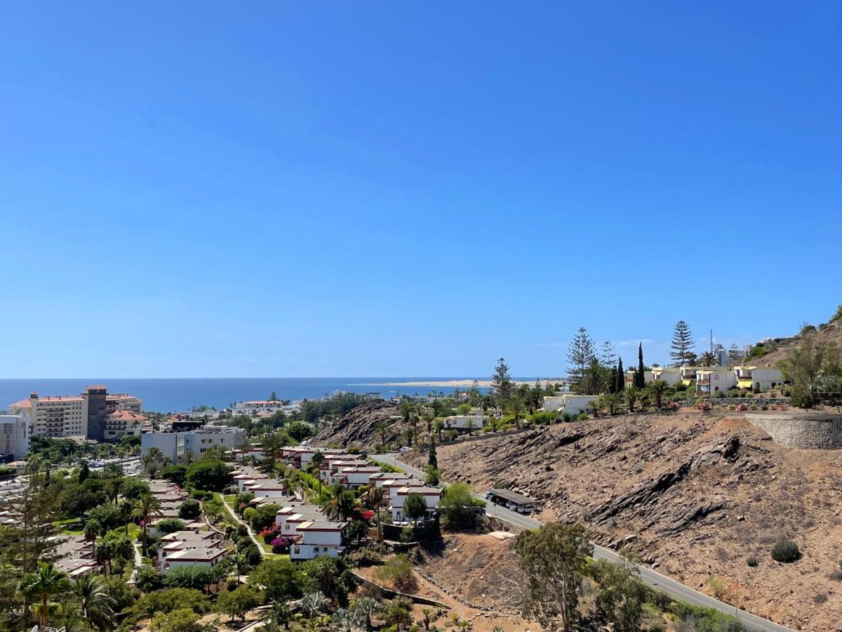 Luxury Villa Morelli With Seaview & Heated Pool Маспаломас Екстериор снимка