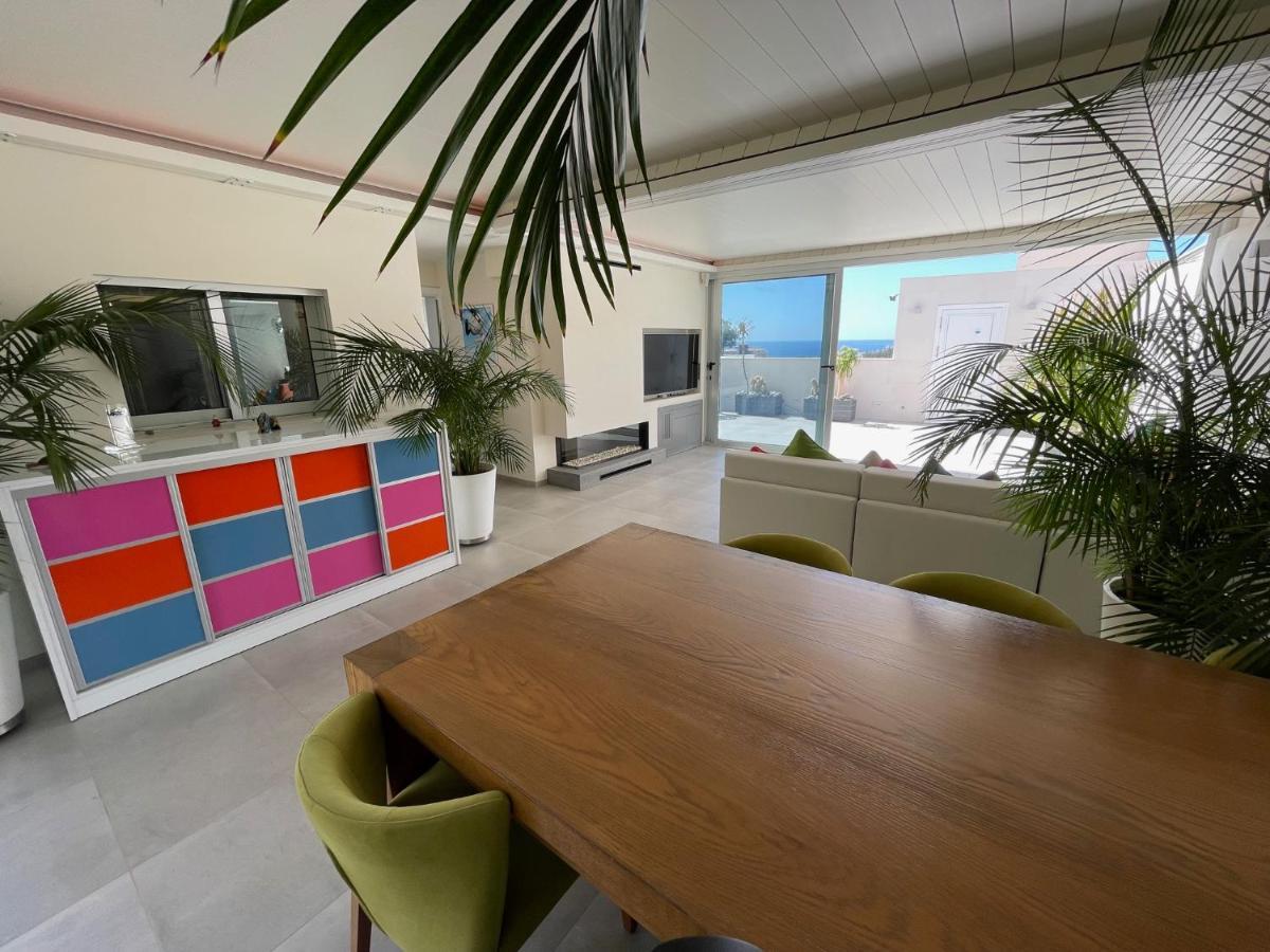 Luxury Villa Morelli With Seaview & Heated Pool Маспаломас Екстериор снимка